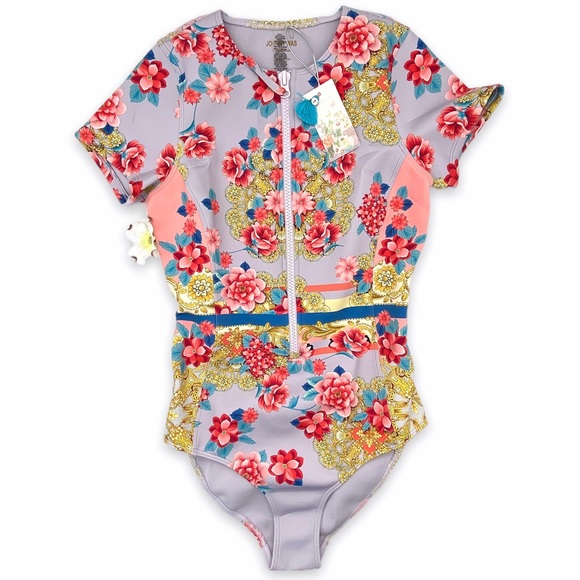 NWT Johnny Was Japer Neoprene One Piece Swim Suit - Picture 3 of 15